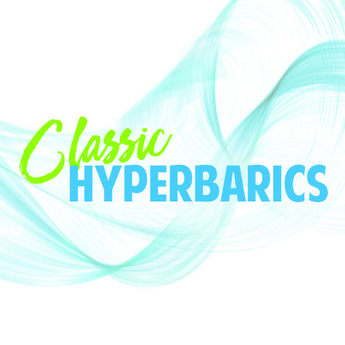 Logo of Classic Hyperbarics with blue and green colors.