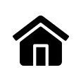 Black house icon with a door.